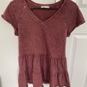 ALTERD STATE TIERED BABYDOLL TEE